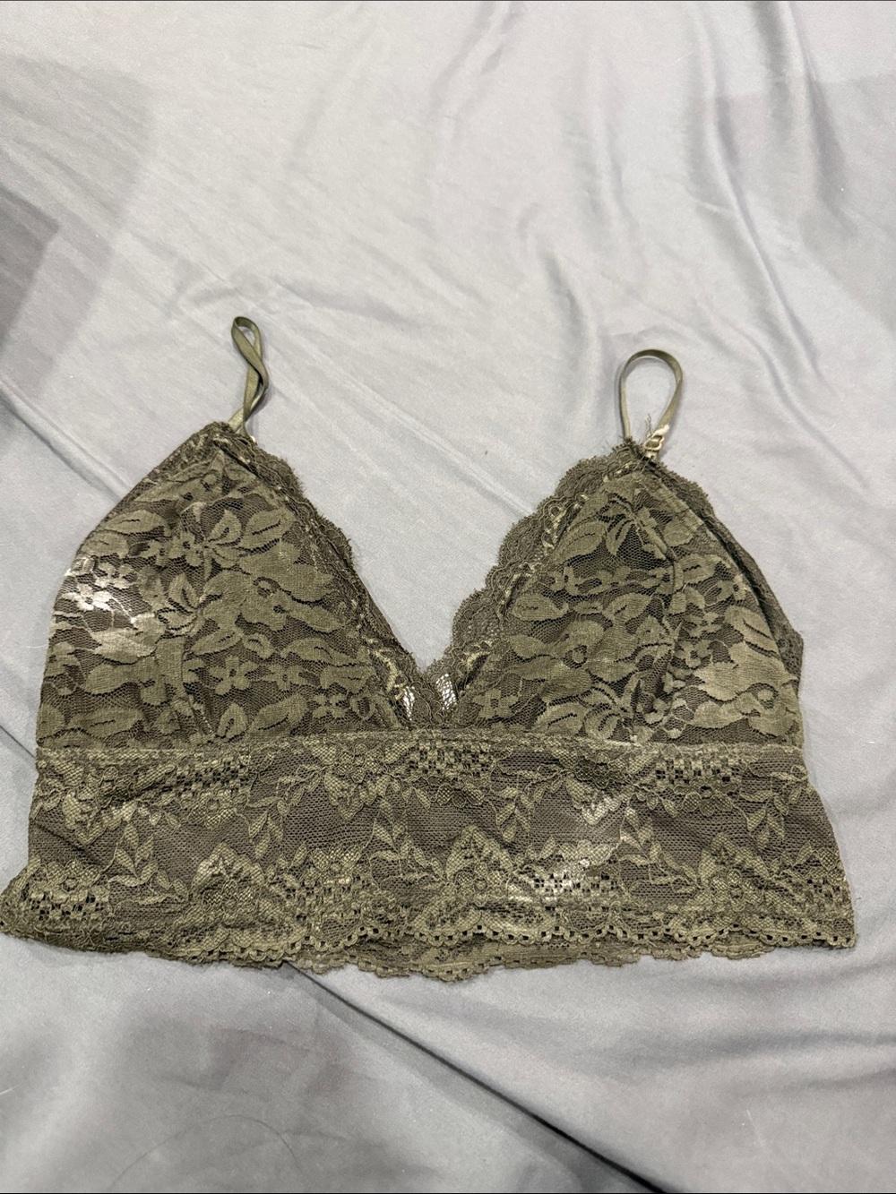 Urban Heritage Olive Lace Bralette